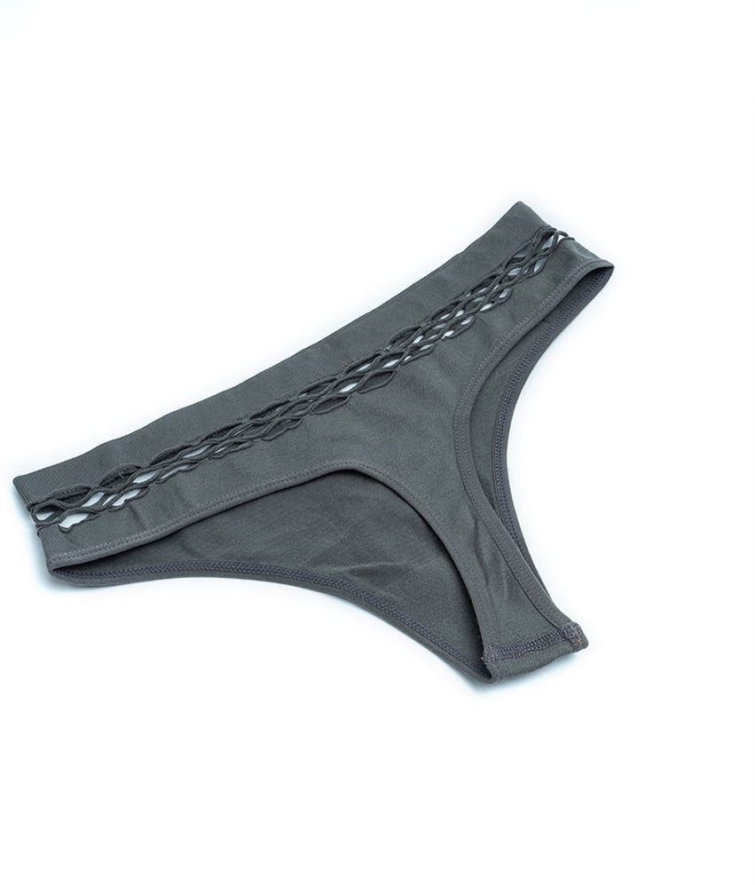 Stylish Cut-Out Design Thongs 3 Packs
