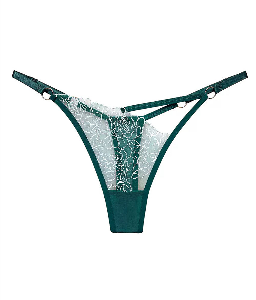 The Lace Floral Thongs