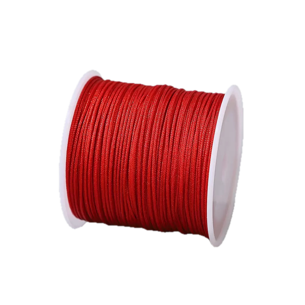 Large Spool Jade Braiding Cord - 0.8mm Waxed Nylon Thread