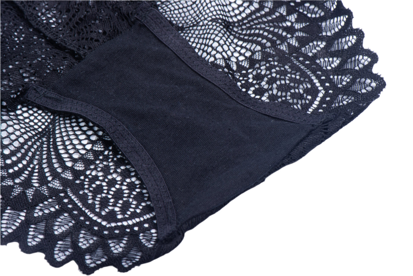 Elegant Black Lace Panties
