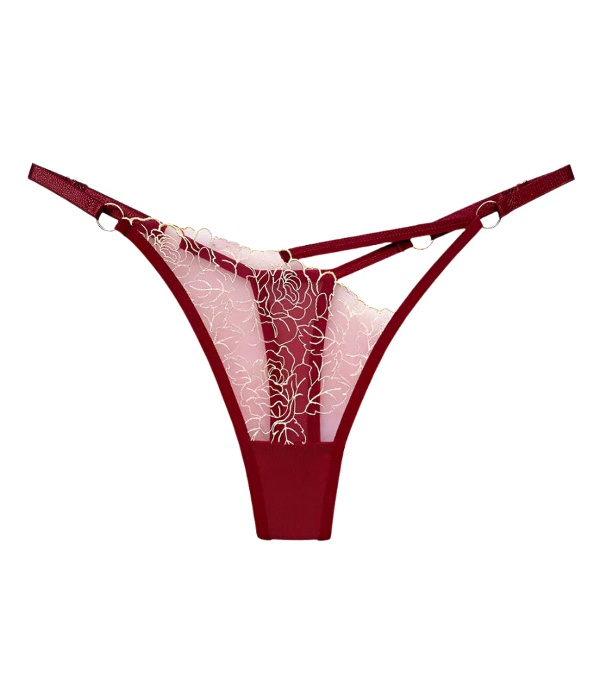 The Lace Floral Thongs