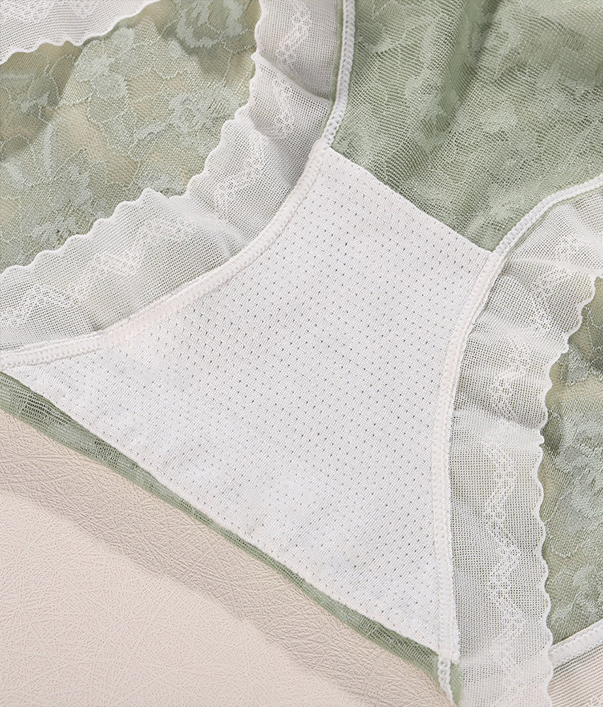 La culotte sexy en dentelle sans coutures taille mi-haute