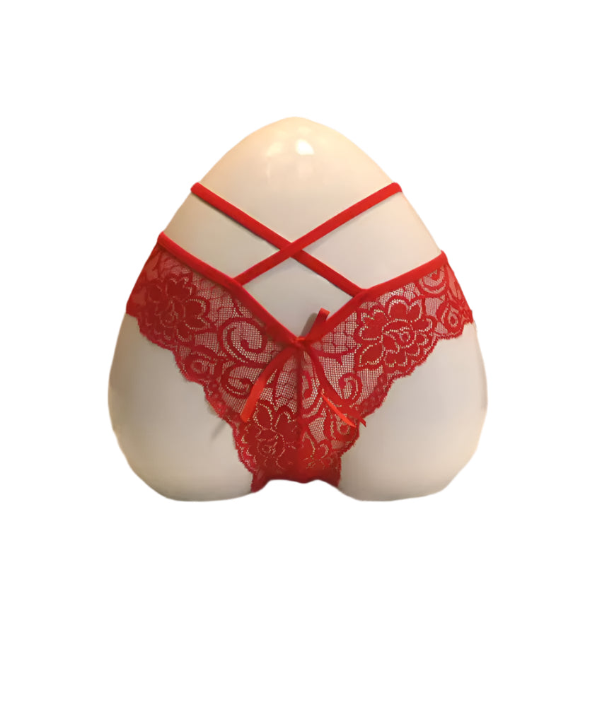 THe Lace Waist Striped Tangas No show Bikini Thongs
