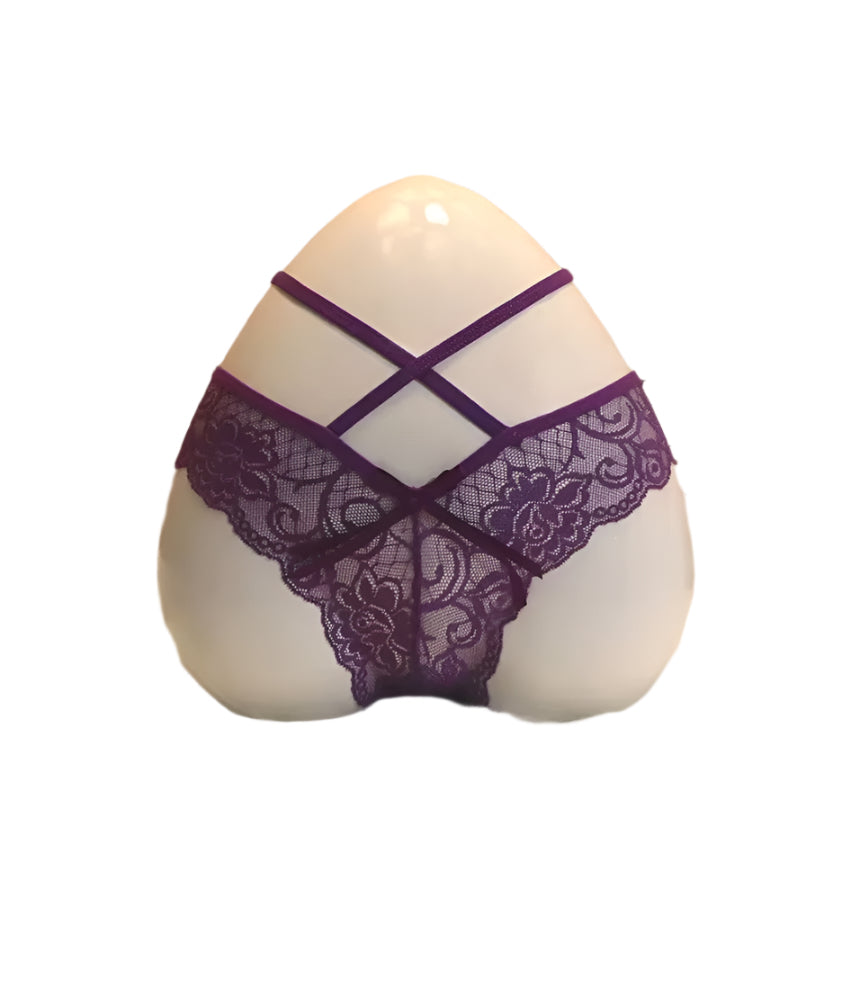THe Lace Waist Striped Tangas No show Bikini Thongs