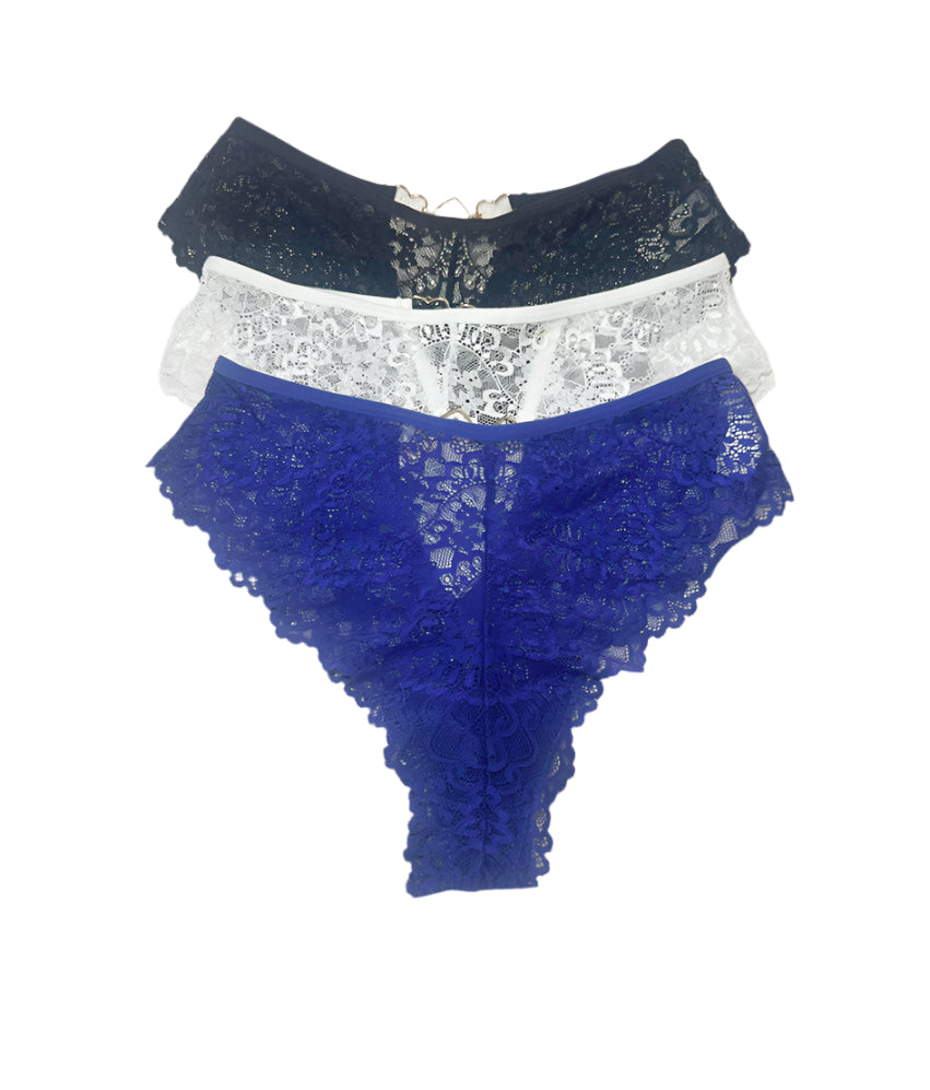 Lot de 3 strings et culottes sexy à dos en T