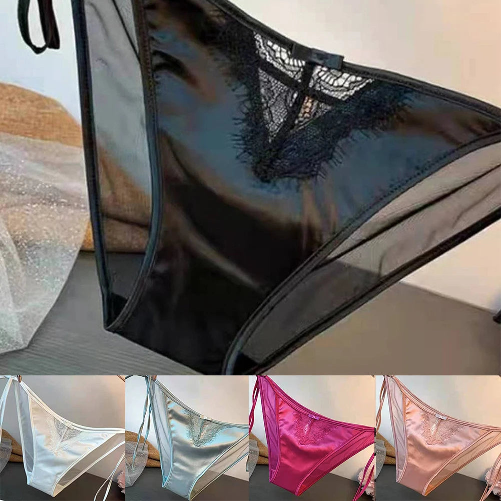 Women Lace Panties Lingerie Soft Silk seamless Low Waist Underwear