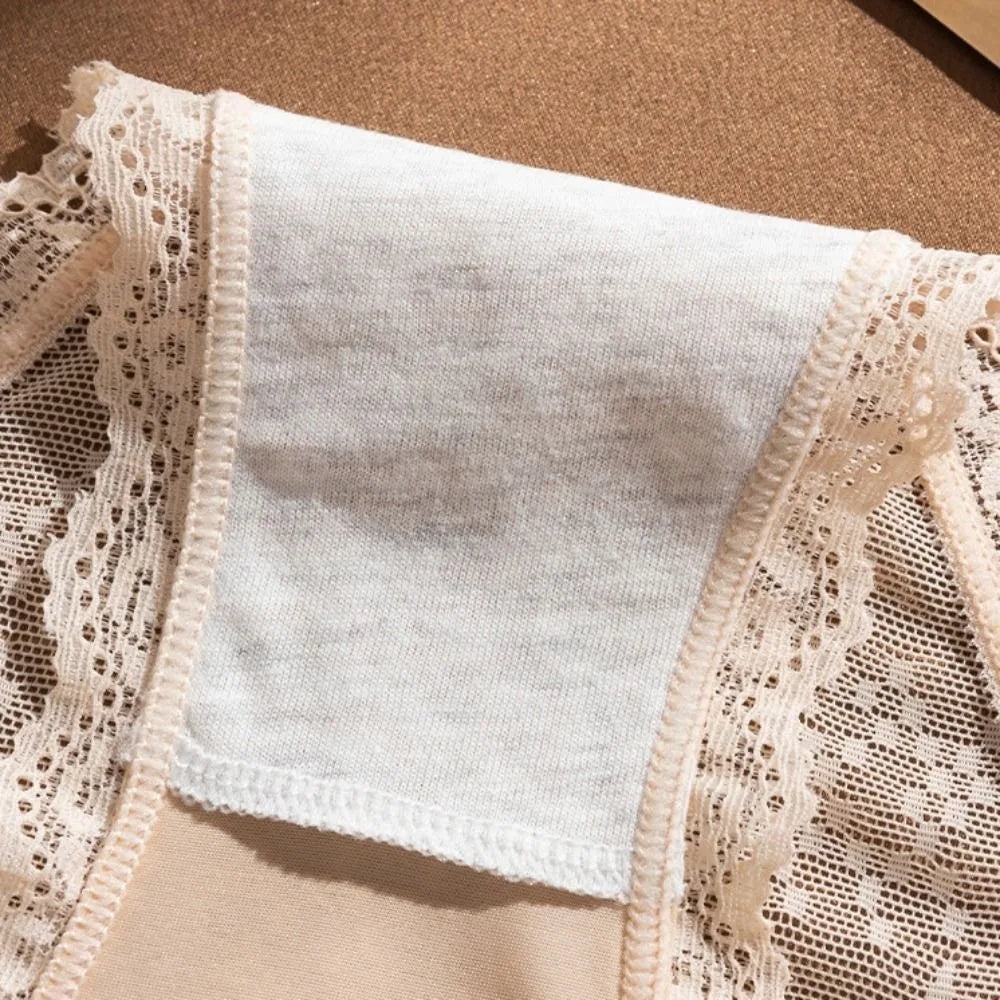 Sexy Breathable Women Panties Ice Silk Lace Knickers