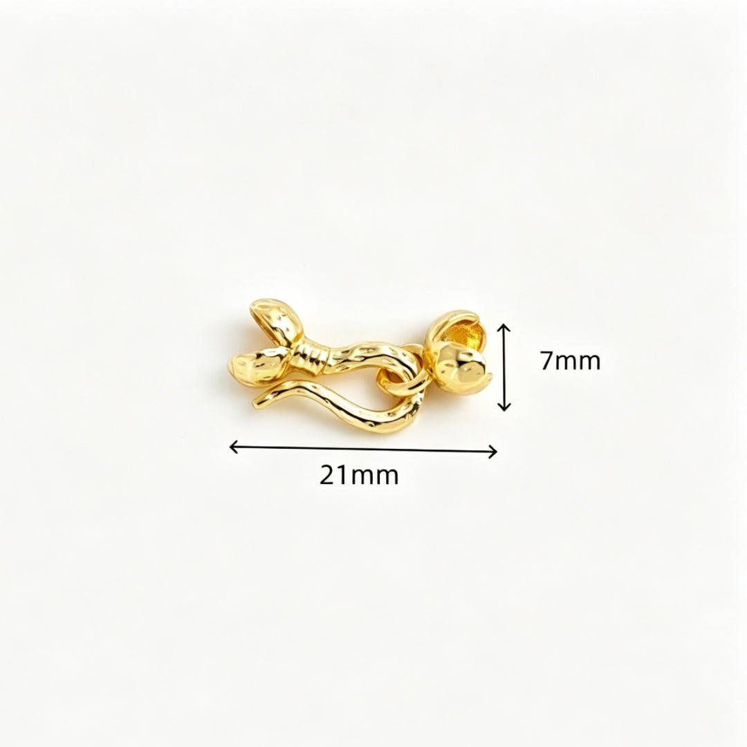 Lily Bud Toggle Clasp - Pack of 10