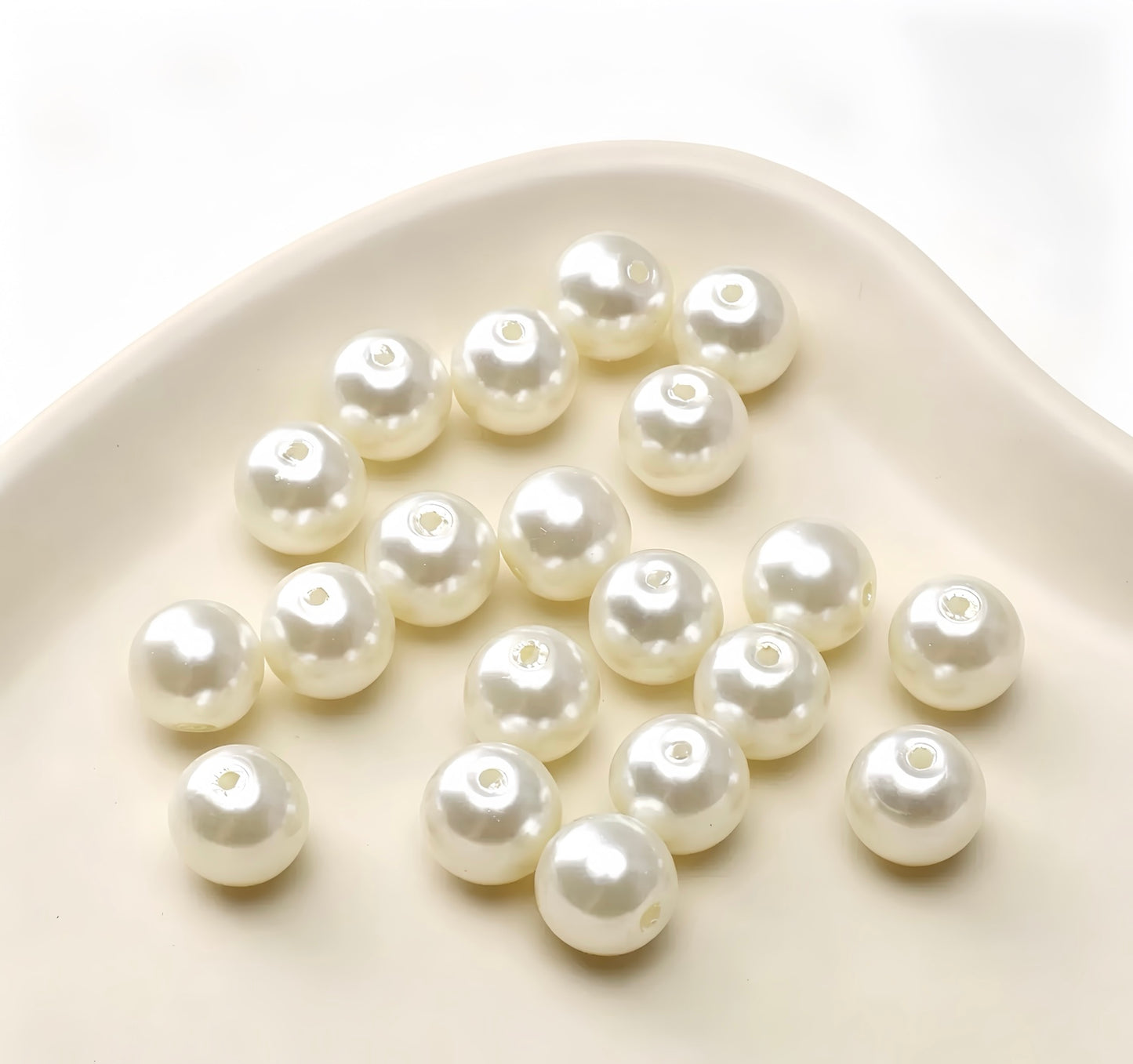 Round Glass Pearl Beads