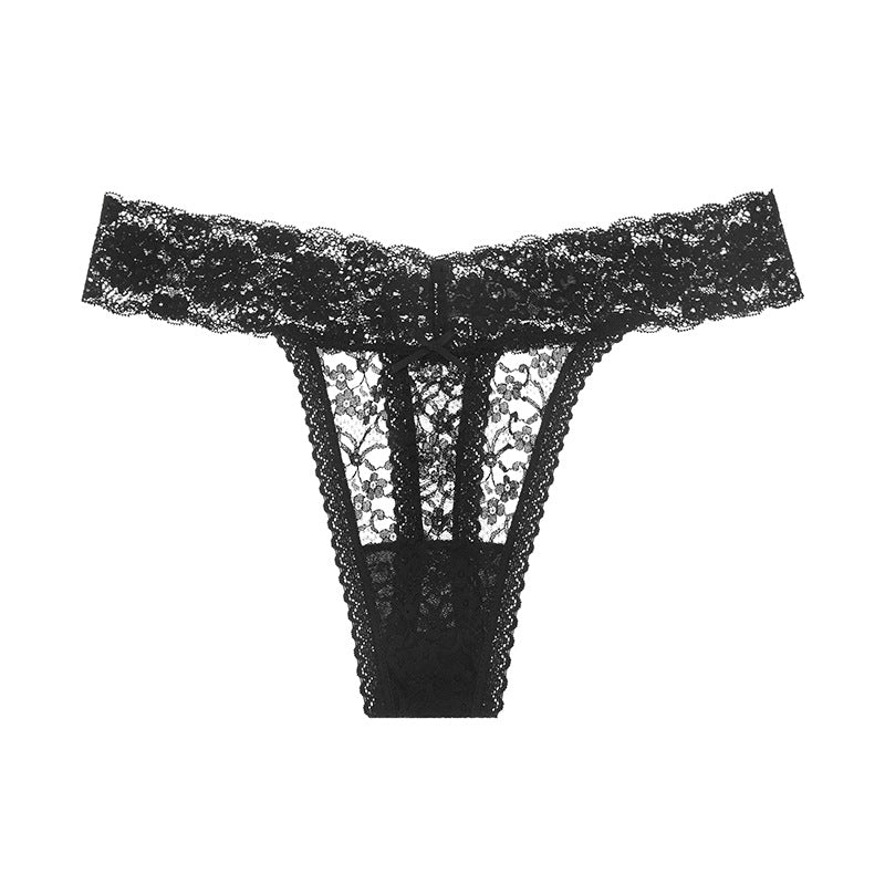 Double Strap Lace Thong