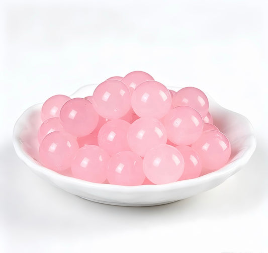 Natural Rose Quartz Beads – Round Gemstone Strand