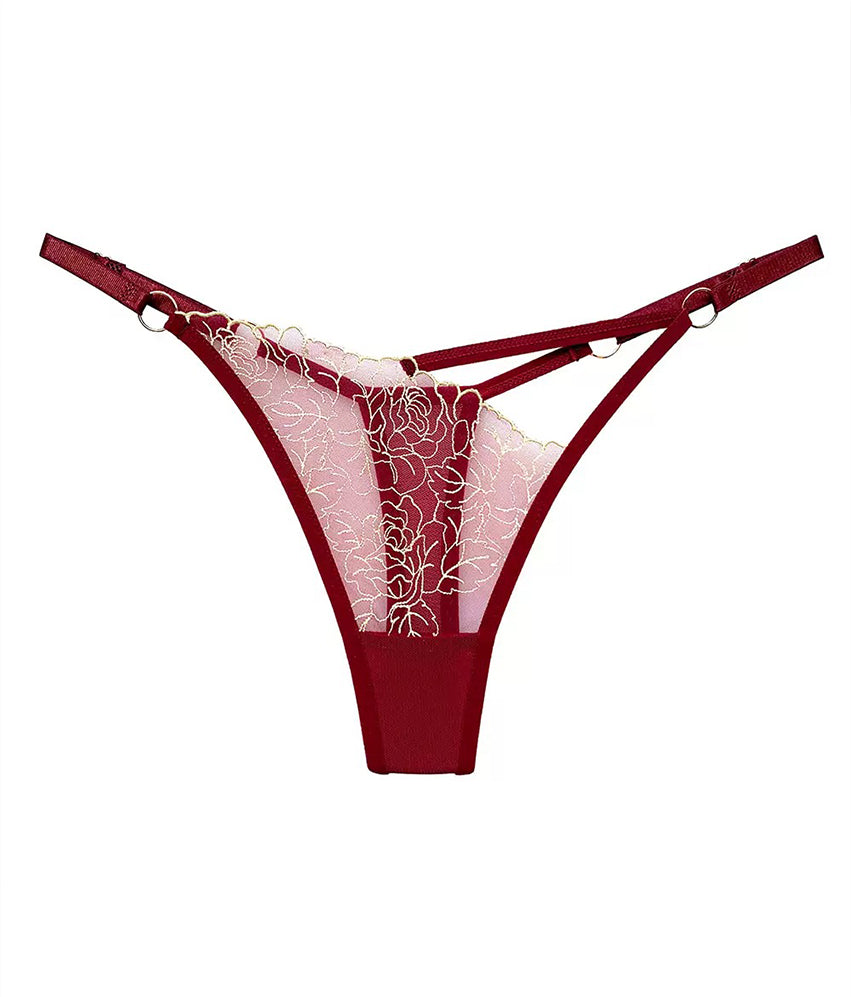 Les tongs en dentelle florale