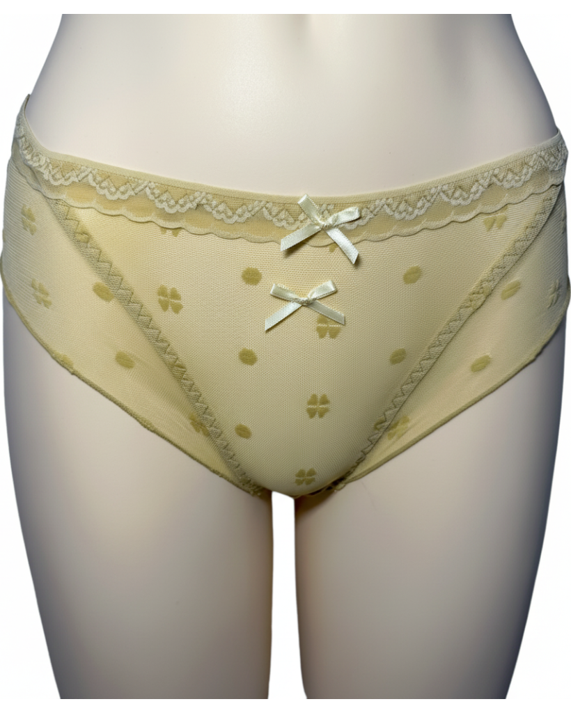 Lace Underwear Panties Cute Polka Dot Ruffled Knickers 4packs