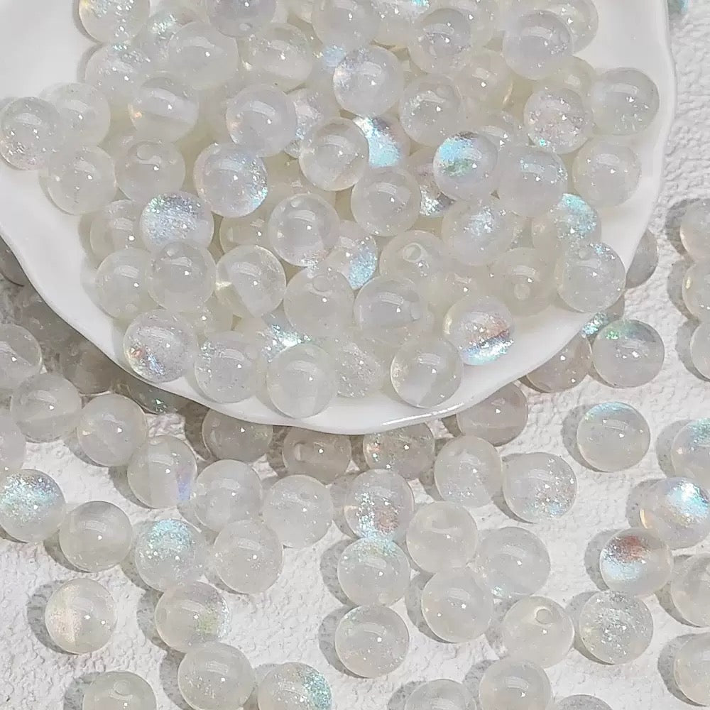 Round Simulated Cat Eye Resin Beads