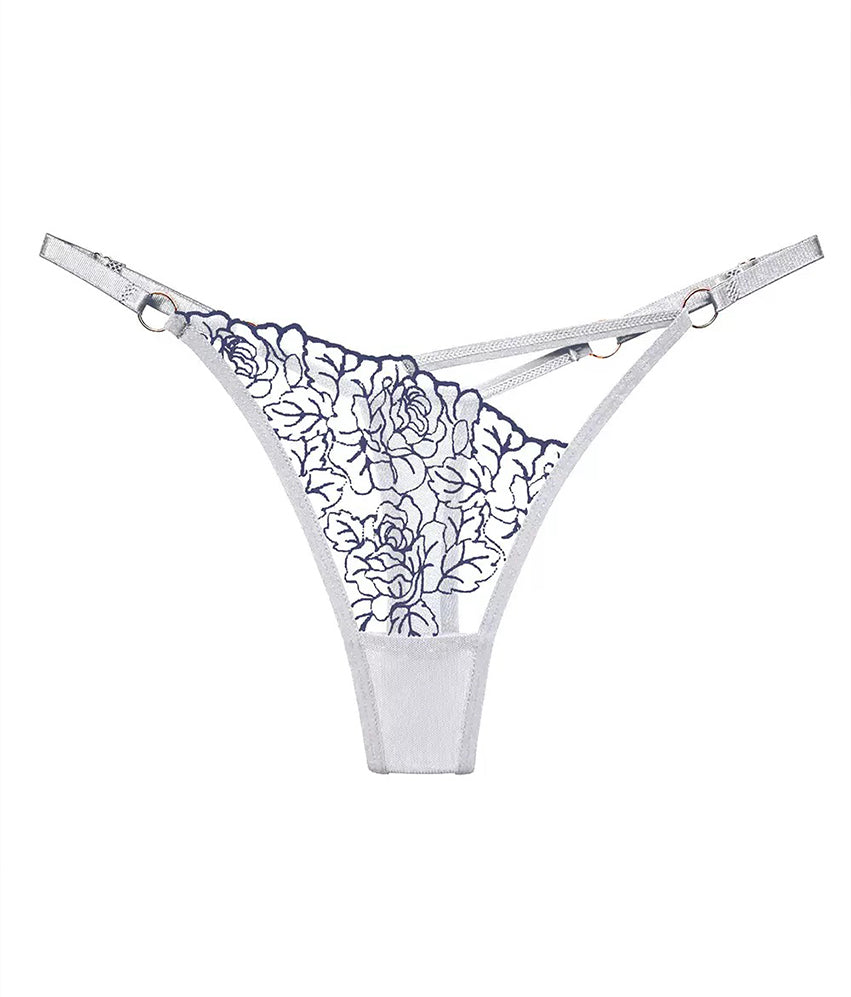 Les tongs en dentelle florale