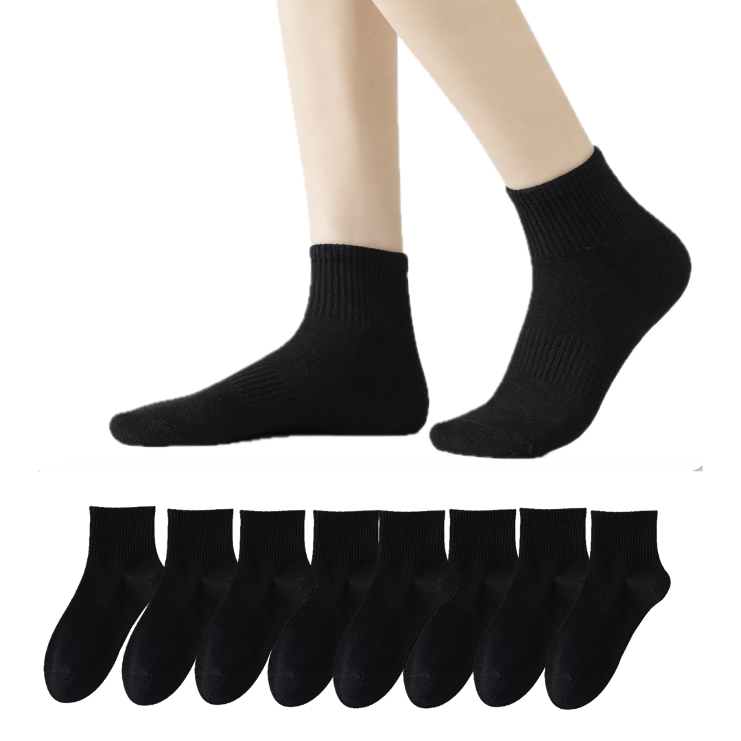 Cotton Crew Socks 8-Pack