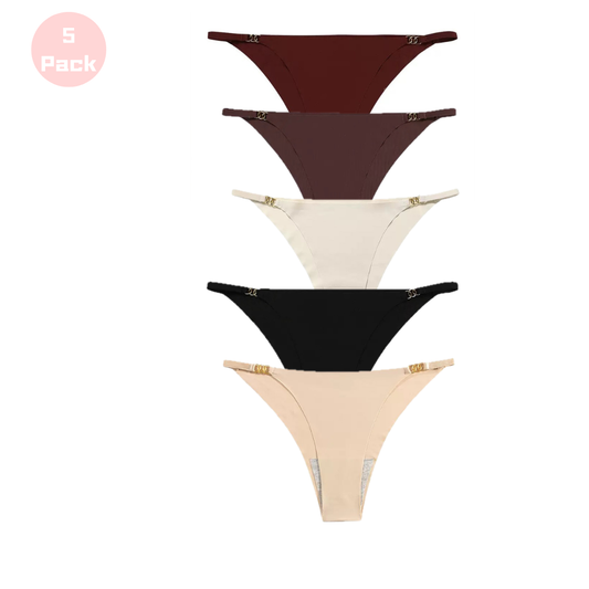 Seamless Silk Thong 5 Packs