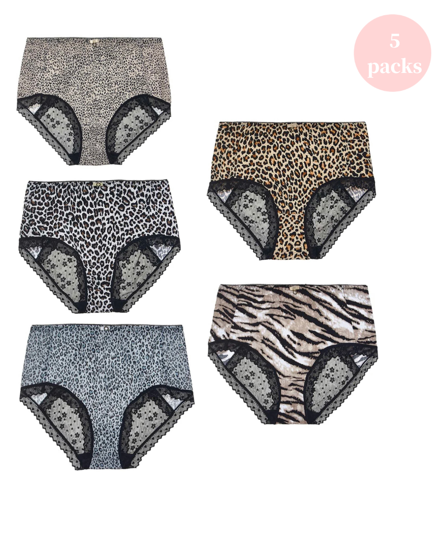 Animal Print 5-Pack