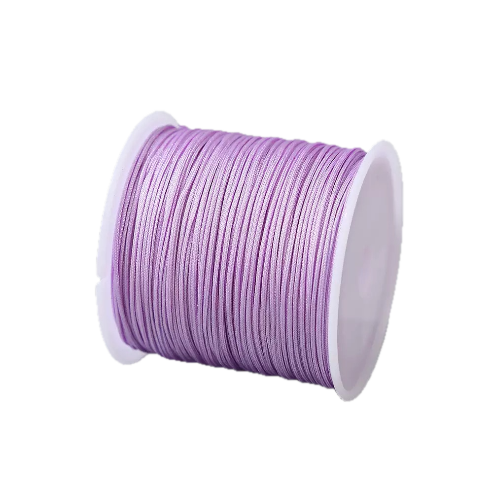 Large Spool Jade Braiding Cord - 0.8mm Waxed Nylon Thread