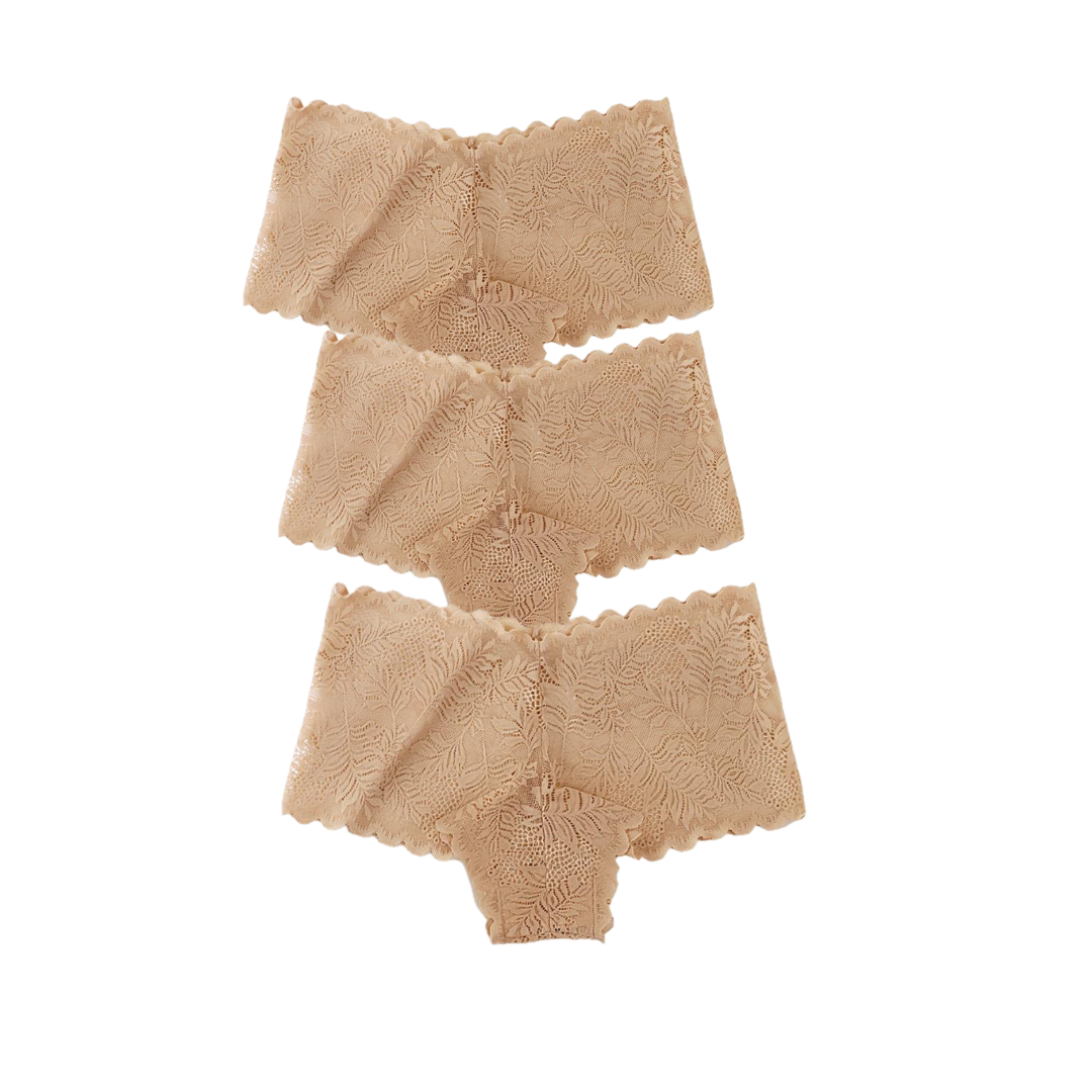 Floral Lace Boyshort 3-Pack