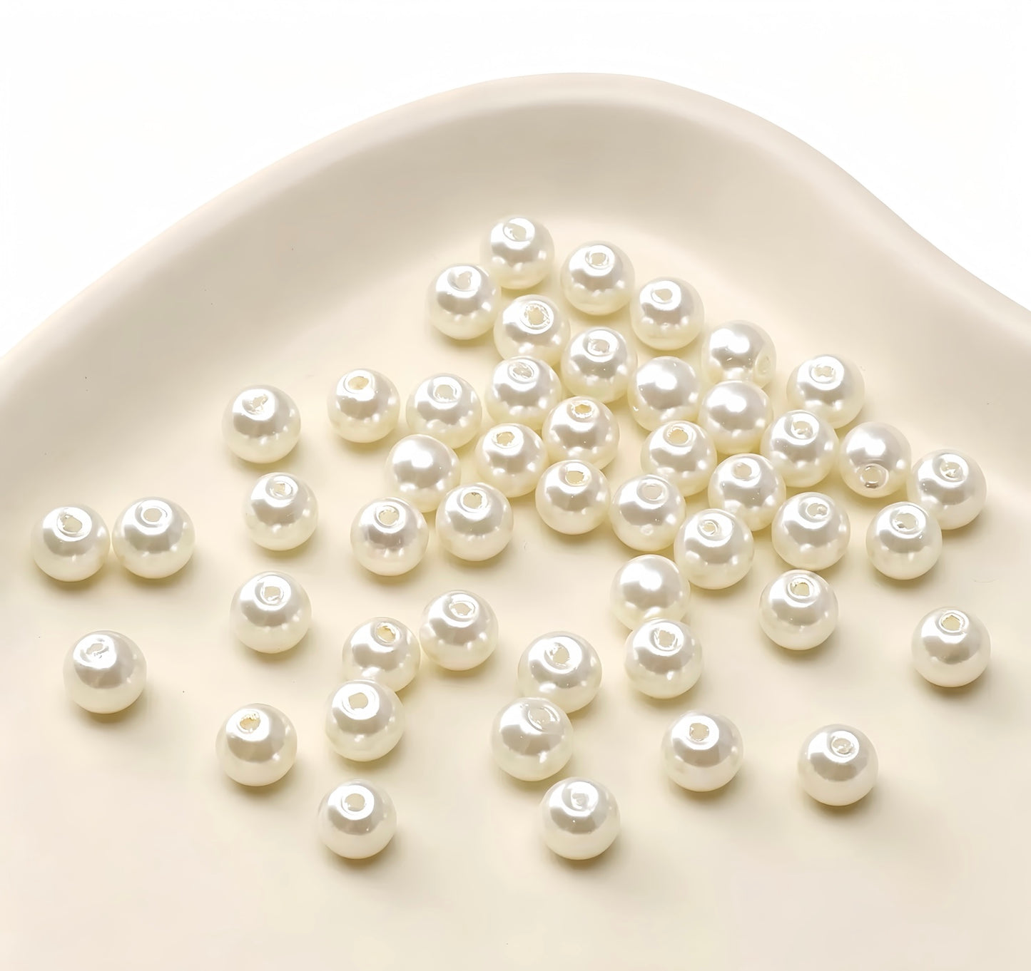 Round Glass Pearl Beads