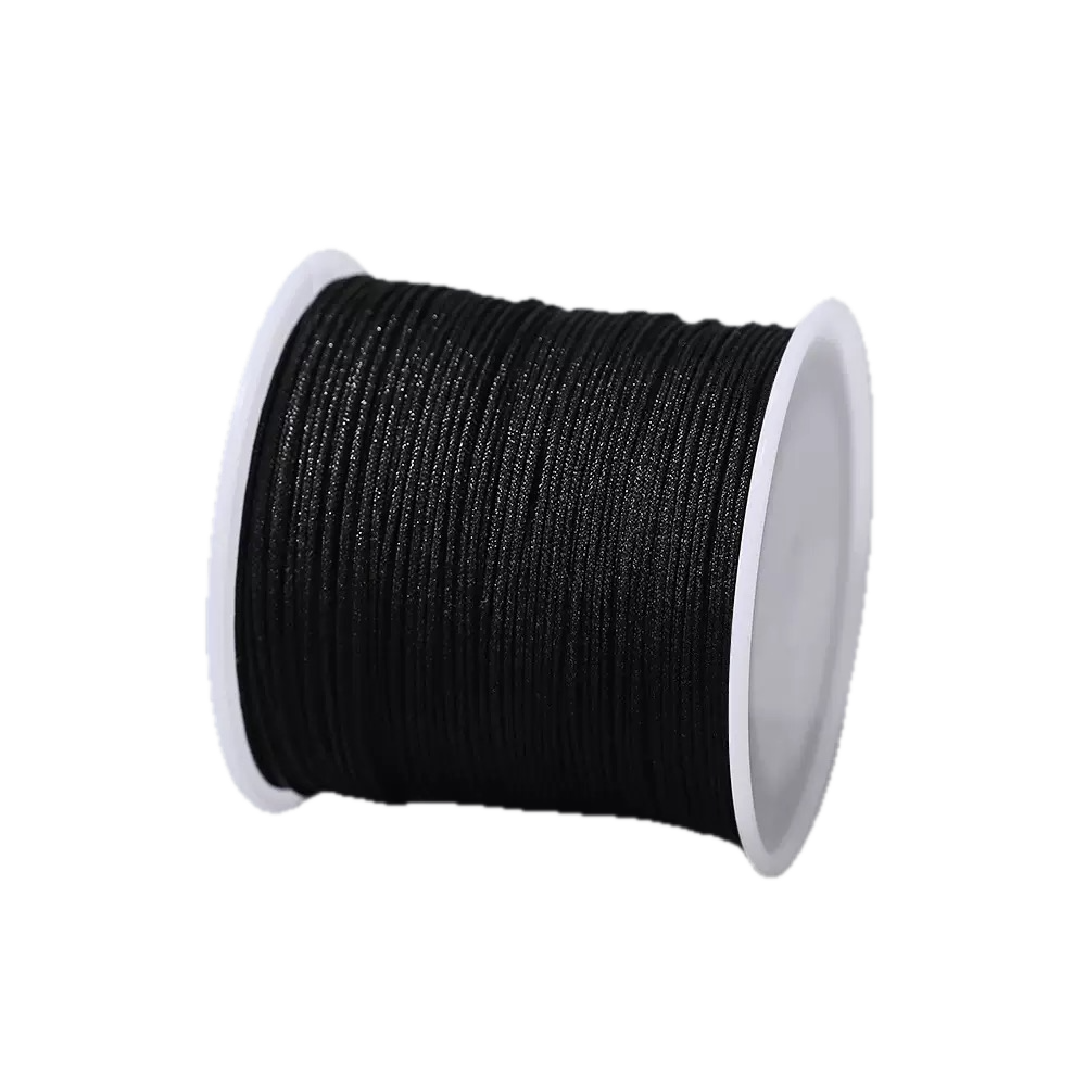 Large Spool Jade Braiding Cord - 0.8mm Waxed Nylon Thread