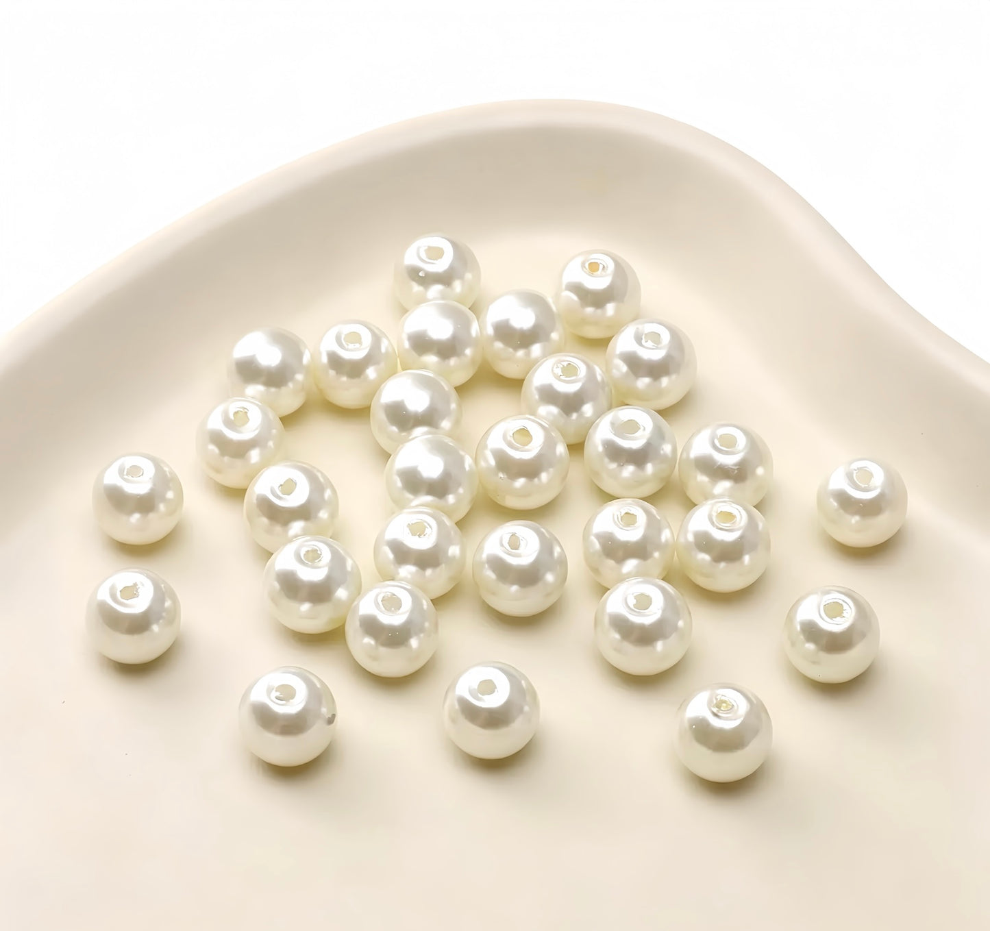 Round Glass Pearl Beads