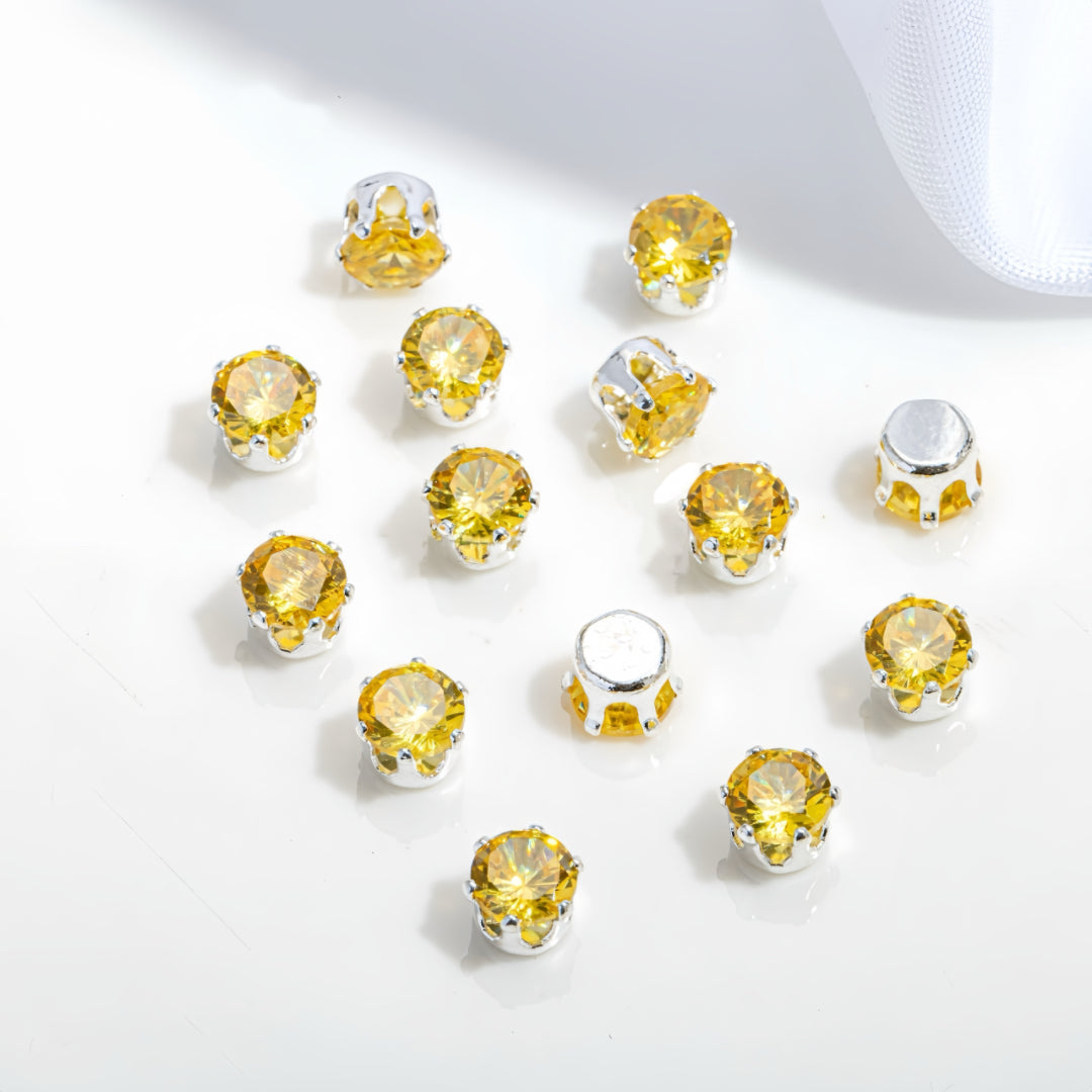3mm Round Claw Rhinestones - Pack of 50