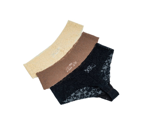 The Floral Sexy  Lace Thong 3 Packs