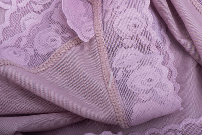 Sexy Mid-Waist Lace Briefs Breathable Elastic  Style Ladies' Panties