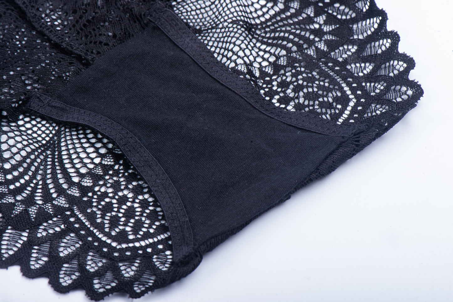 Elegant Black Lace Panties