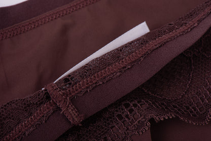 Print & Lace Thong 4Packs