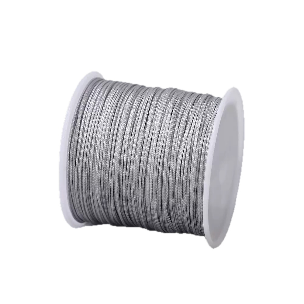 Large Spool Jade Braiding Cord - 0.8mm Waxed Nylon Thread