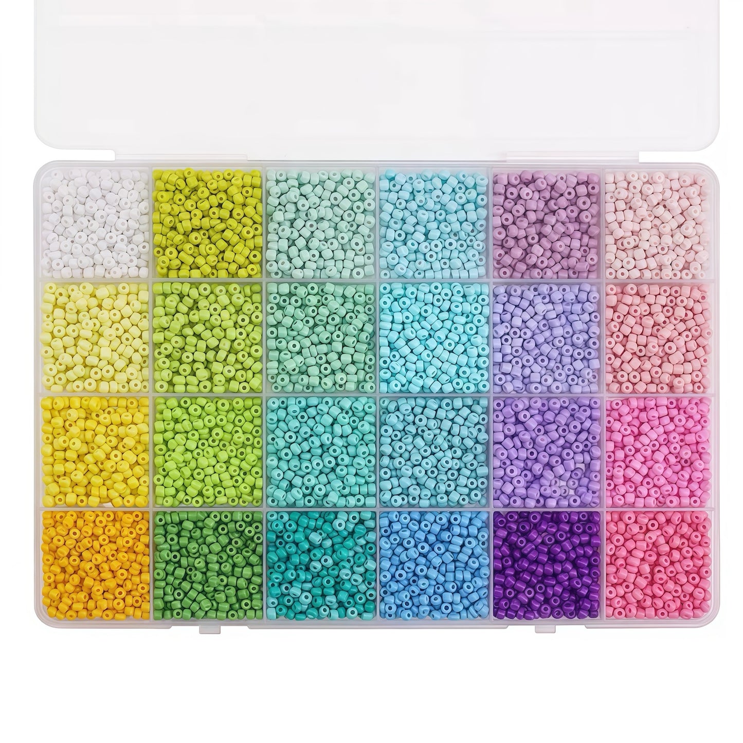 Enamel  Beads 24 Grid DIY Jewellery Kit - 3mm Macaron