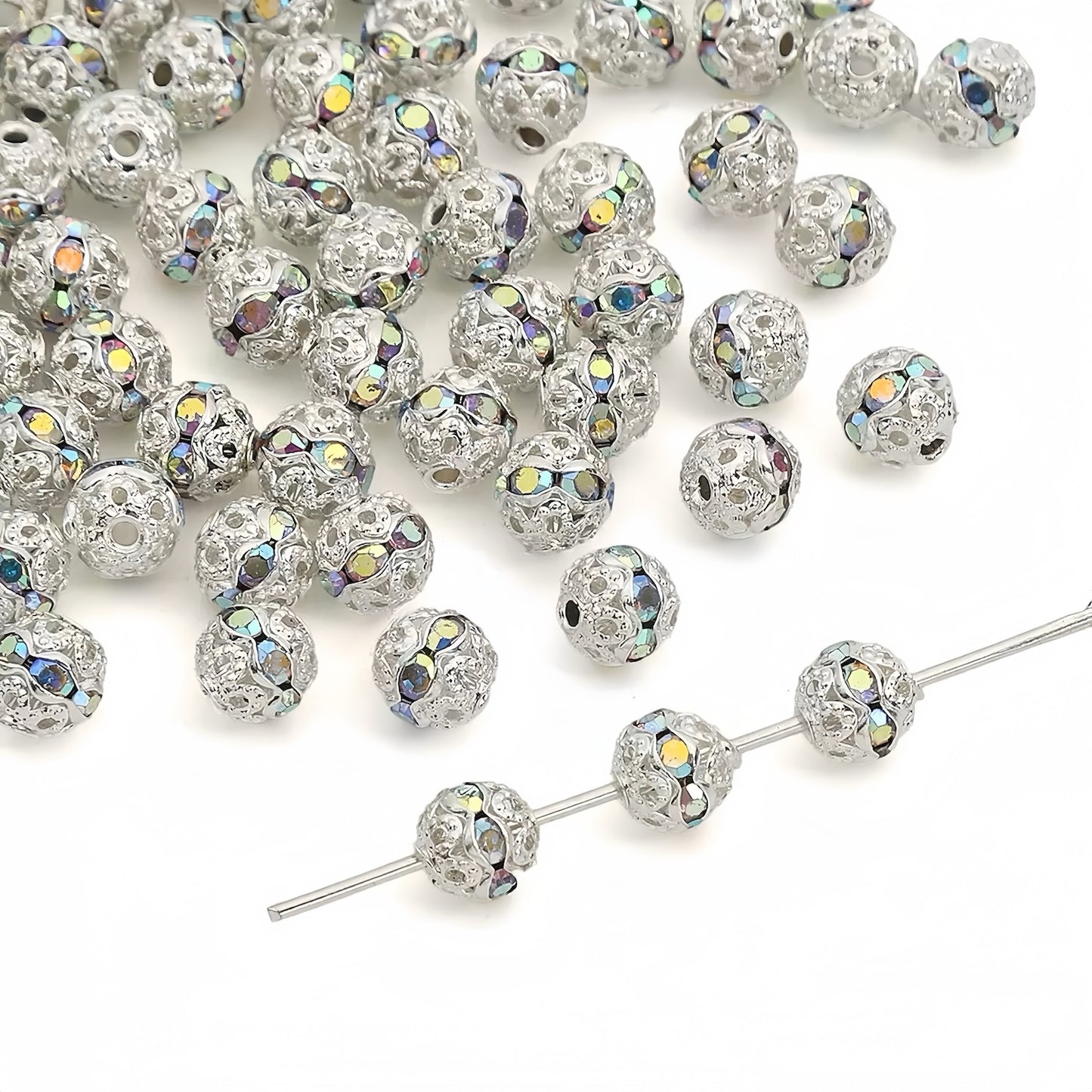 SilverFiligree AB Rhinestone Round