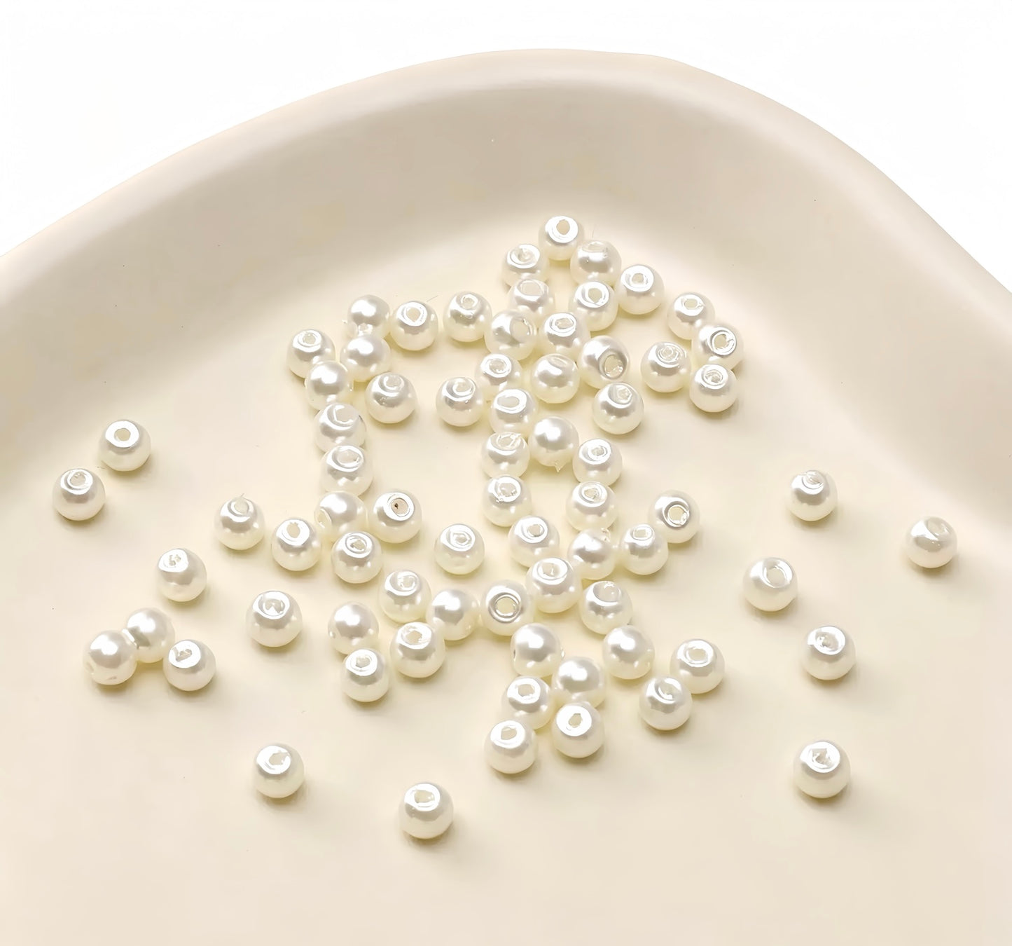 Round Glass Pearl Beads