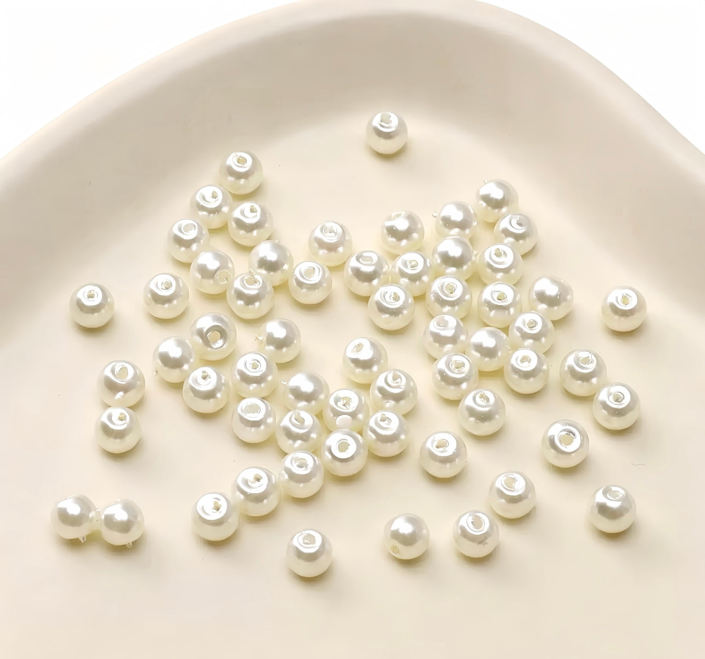 Round Glass Pearl Beads