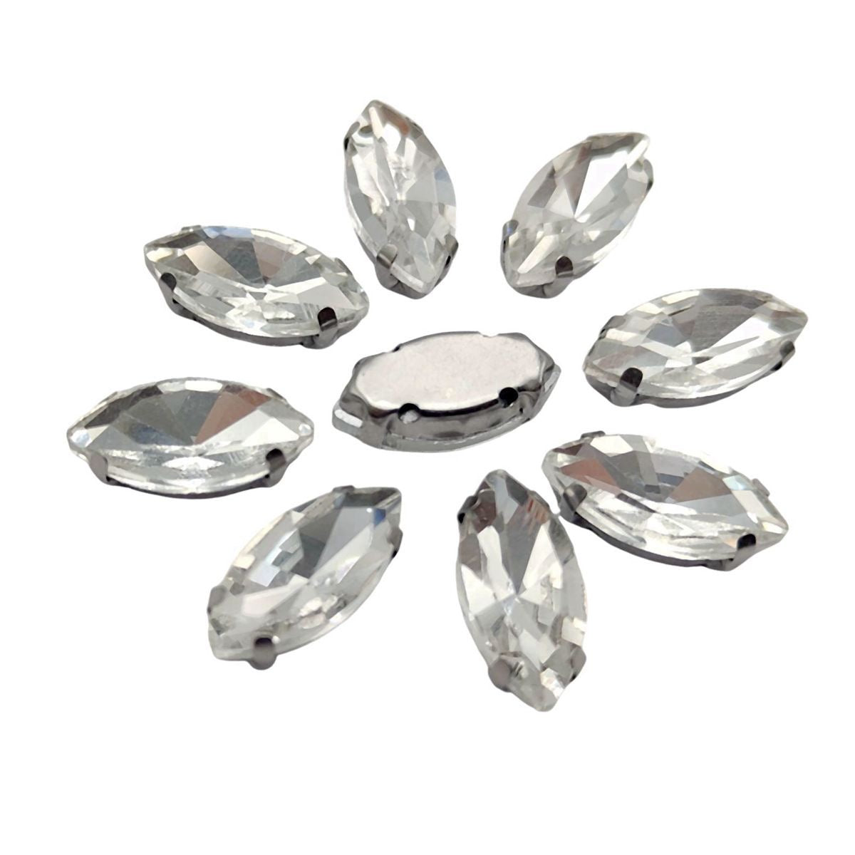 Marquise Navette Rhinestones