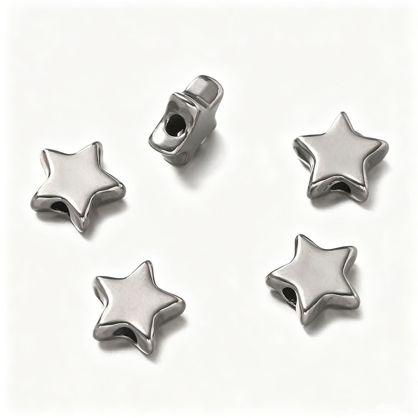 Star & Moon Spacer Beads