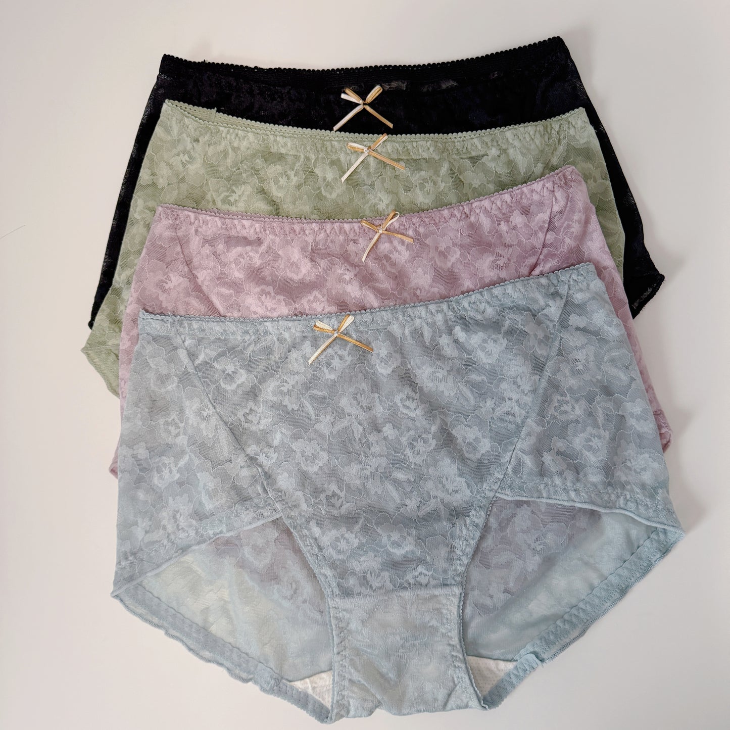 Culottes sexy taille mi-haute en dentelle, respirantes et élastiques, lot de 4