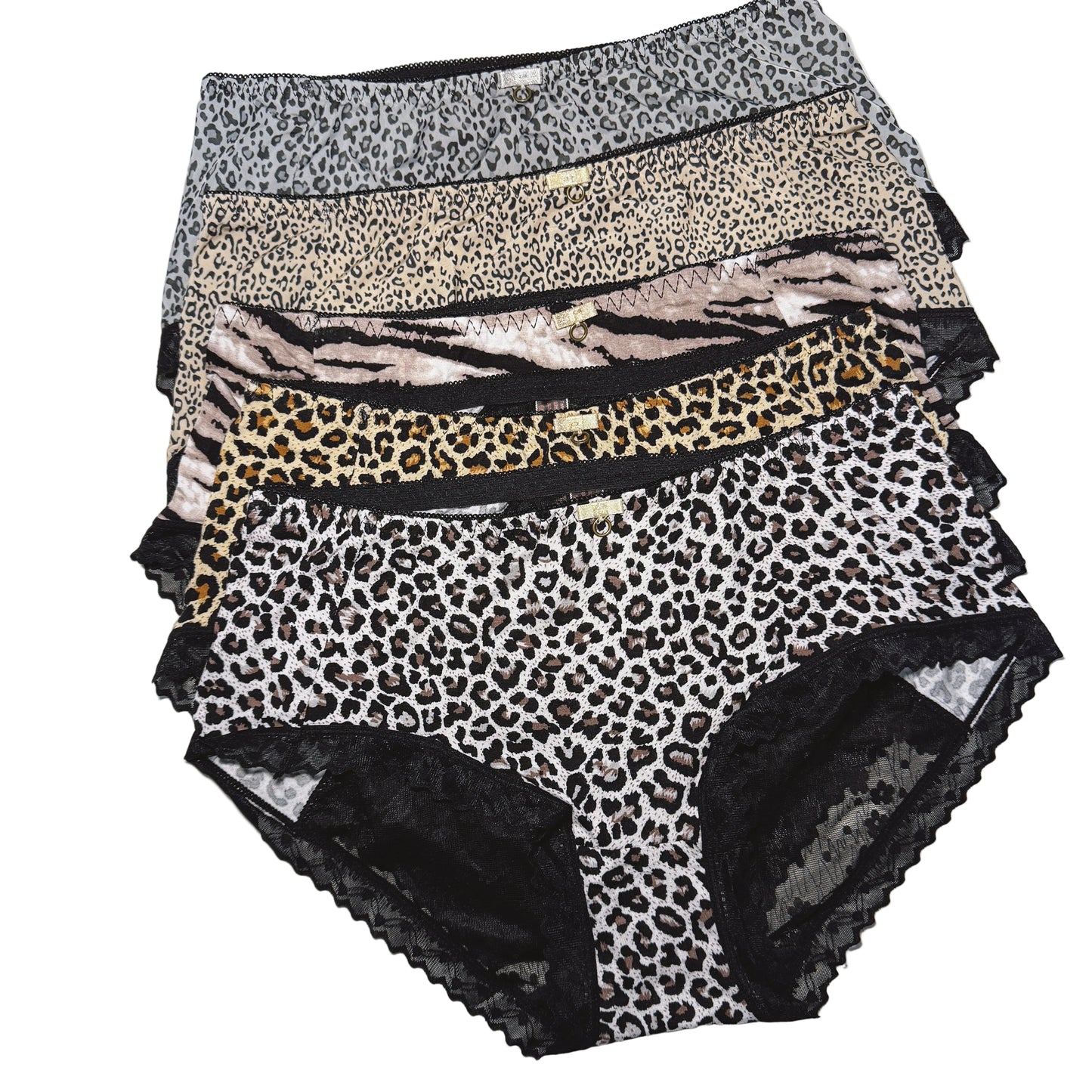Animal Print Knickers 5Packs