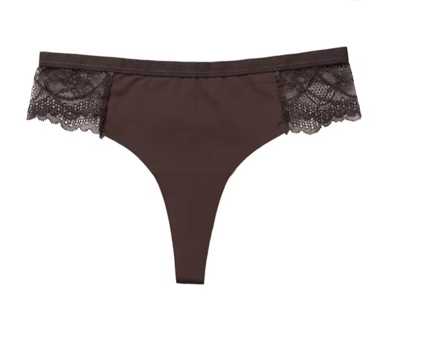 Leopard - Print & Lace Thong