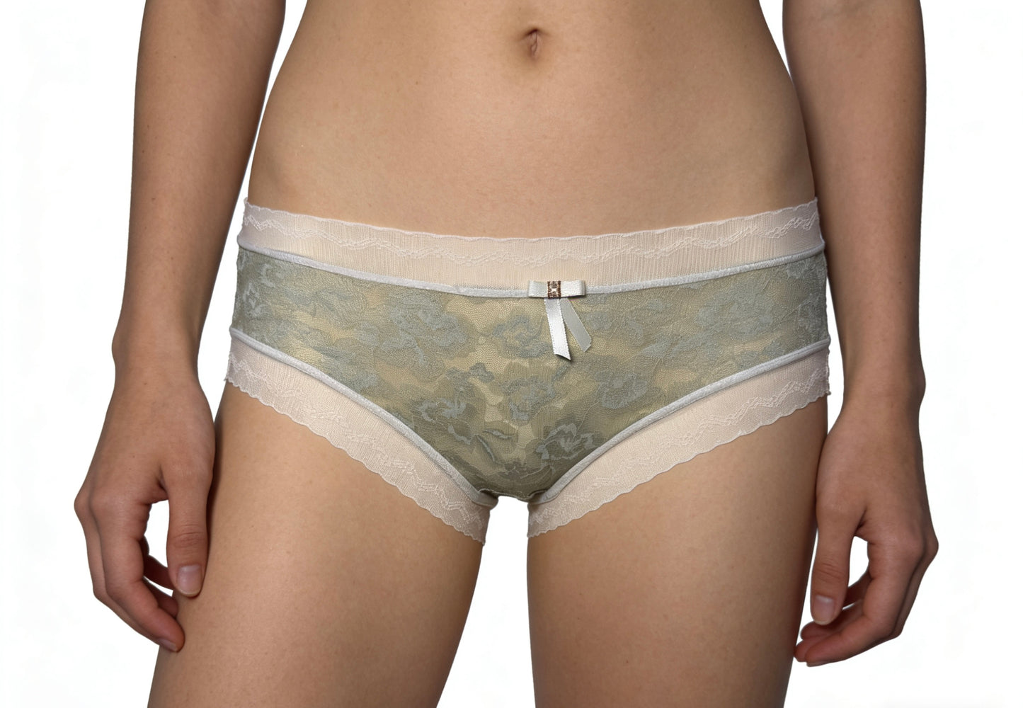 Lot de 4 culottes taille mi-haute sans coutures en dentelle sexy