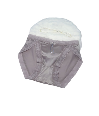 Sexy Mid-Waist Lace Briefs Breathable Elastic  Style Ladies' Panties