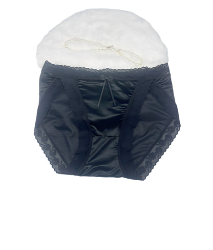 Sexy Mid-Waist Lace Briefs Breathable Elastic  Style Ladies' Panties