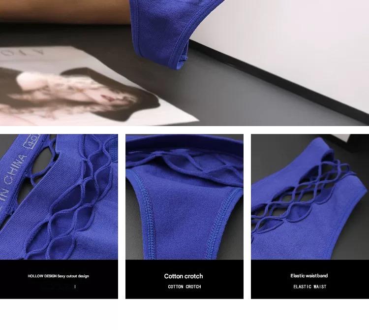 Stylish Cut-Out Design Thongs 3 Packs