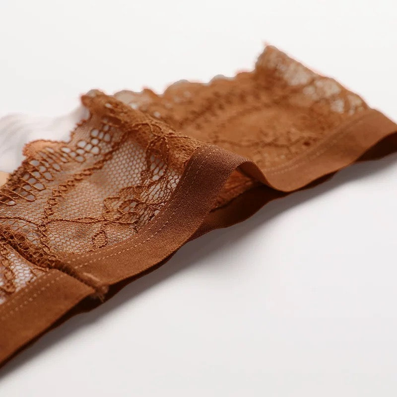Leopard - Print & Lace Thong
