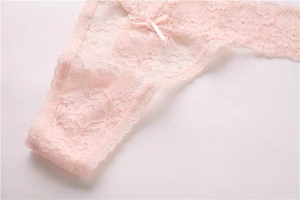 Double Strap Lace Thong