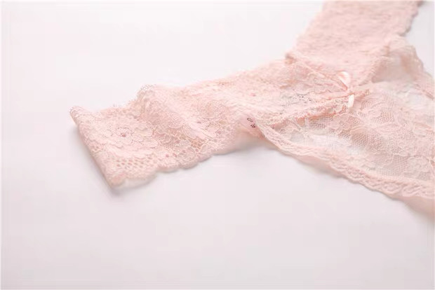 Double Strap Lace Thong