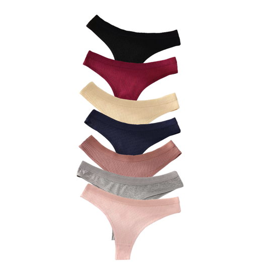 Ribbed Thong 7-Pack